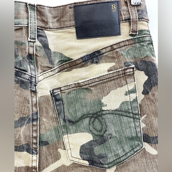 R13
Camouflage Denim Mini Skirt Made in Italy - Picture 11 of 13